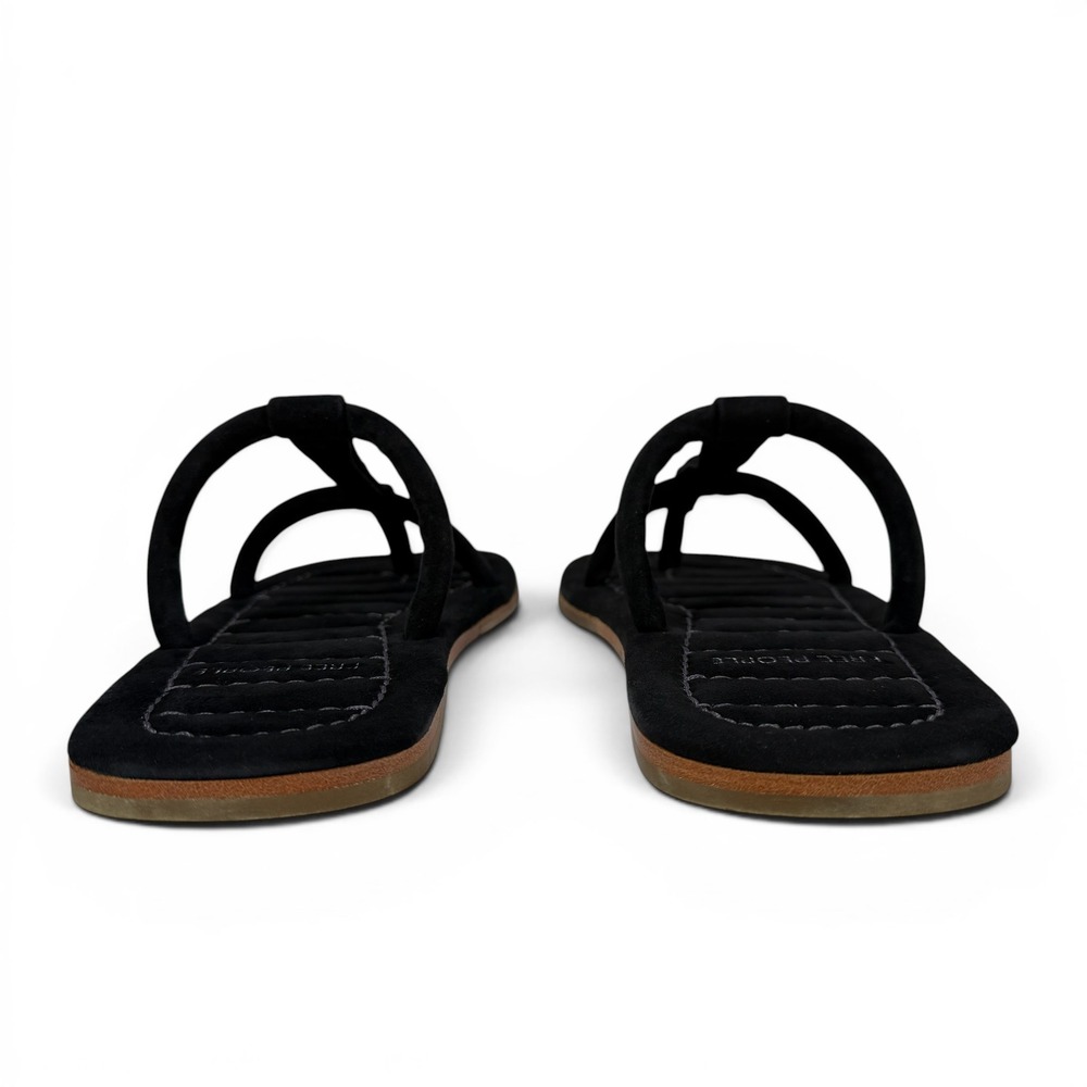 Free People Hadden Sandals Womens 8.5 Black Suede Thong Flat Slides - Picture 5 of 15